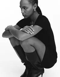 Lacing-Detail Bodycon Dress