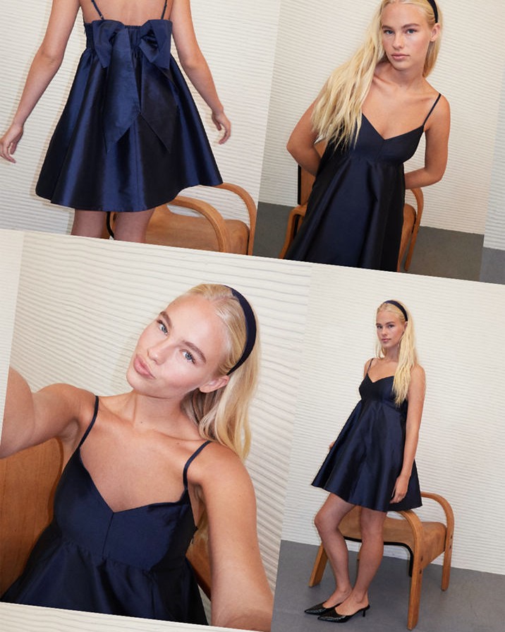 AE Bow Back Babydoll Mini Dress