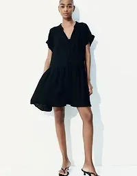 Crinkled Tunic Dress