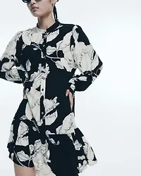 Patterned Viscose Dress