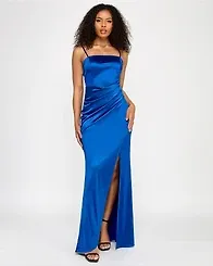 Emerald Sundae Juniors' Pleated Gown