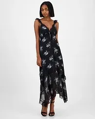 And Now This Women's Textured Slip Dress