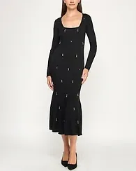 Rosie Harlow Juniors' Square Neck Midi Dress