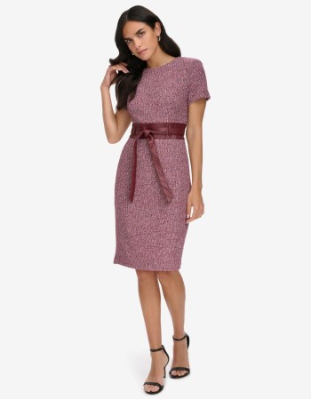 Calvin Klein Women's Short Sleeve Sheath Dress